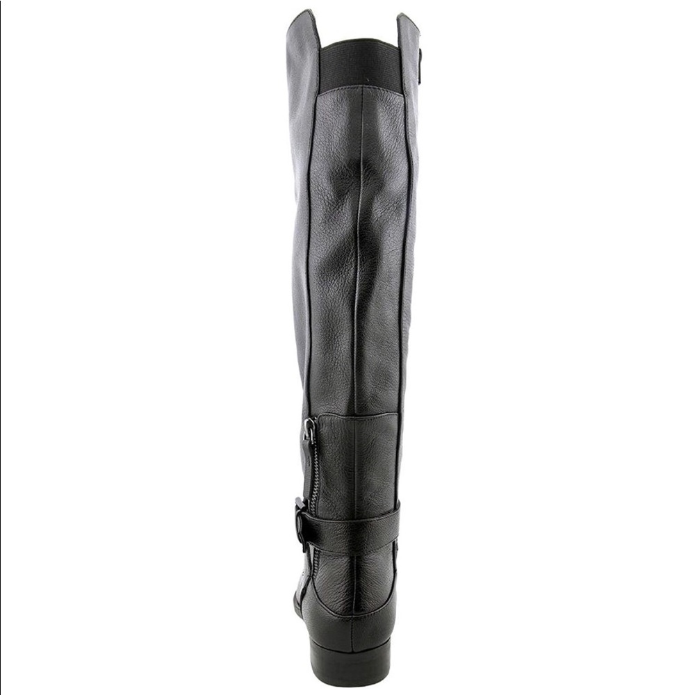 Nine West Virtuous Wide Calf Leather Boots - Picture 3 of 5